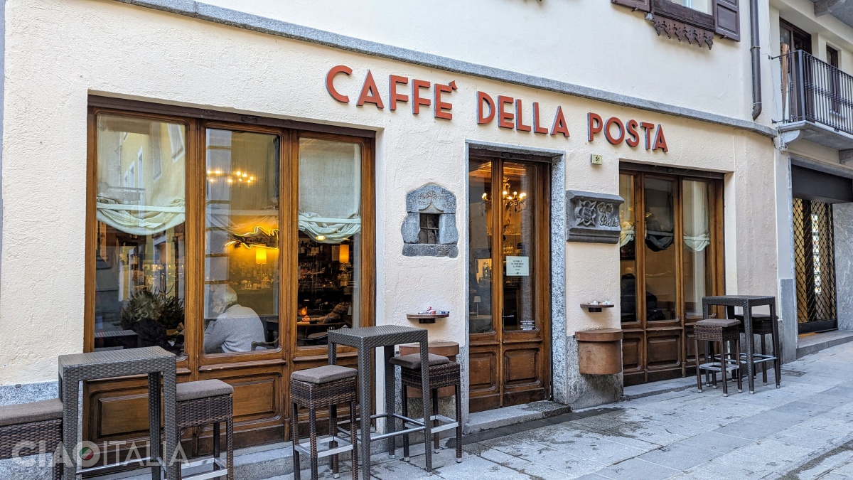 Caffè della Posta a fost deschisă în anul 1911 de Flavio si Luisa Guichardaz.