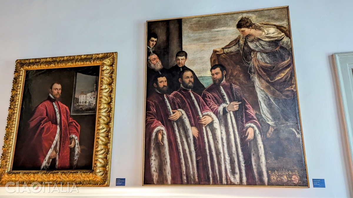 Tintoretto (dreapta) - "Santa Giustina e i tesorieri"