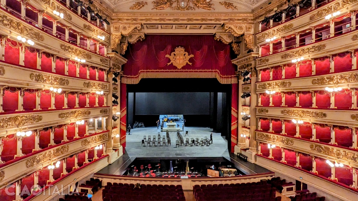 Sala de spectacole a Teatrului Scala din Milano