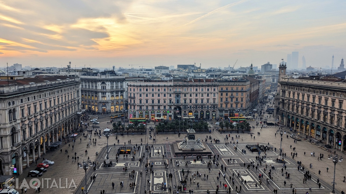 Piazza del Duomo văzută de sus